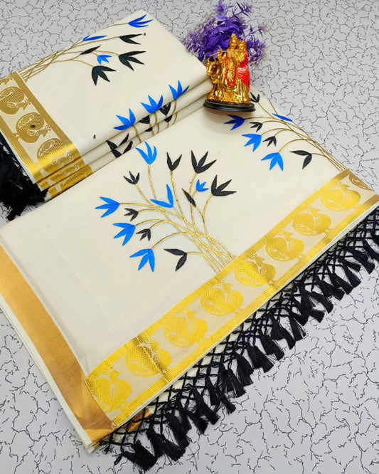 White Cotton Saree