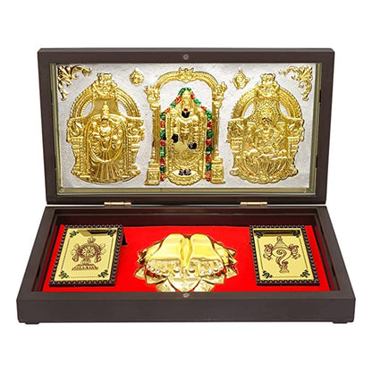 Gold Plated Tirupati Balaji and Padmavathi Lakshmi